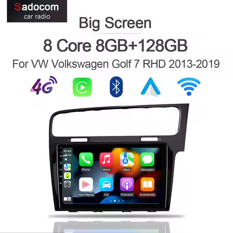 720P 8G+128G Carplay 9" Android 13 Car Player GPS DSP WIFI Stereo navigation autoradio For VW Volksw