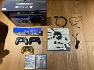 PS4 Pro 1T 死亡擱淺 特仕機 配件全在 不含死亡擱淺 另附兩無線控制器與一片GT sport