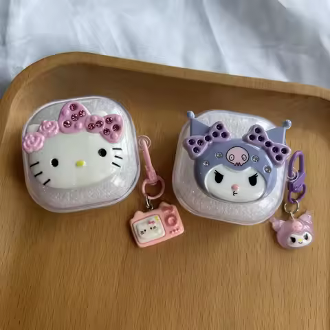 Cute Kitty Earphone Case for Galaxy Buds Live / FE / Live /2pro TPU Blutooth Earbuds Charging Box Pr