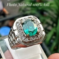 Ready CINCIN PERMATA GREEN AQUAMARINE ISTIMEWA