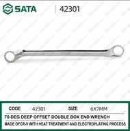 SATA Deep Offset Box End Wrench Set 6-32MM Offset Box End Spanner Spana Sata Tools Sata Polished Wre