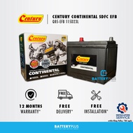 [ Installation Provided ] Q85 EFB | 115D23L Century Continental EFB Car Battery Bateri Kereta For Id