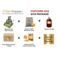 Happypopper Business Package 爆米花机 Popcorn Gas 16oz Table Top eco ackage popcorn machine Maker Include teaching