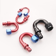 An4 / An6 / An8 / An10 / An12 - 180 Degree U Push on Fittings End Adaptor For Racing Hose petrol / o