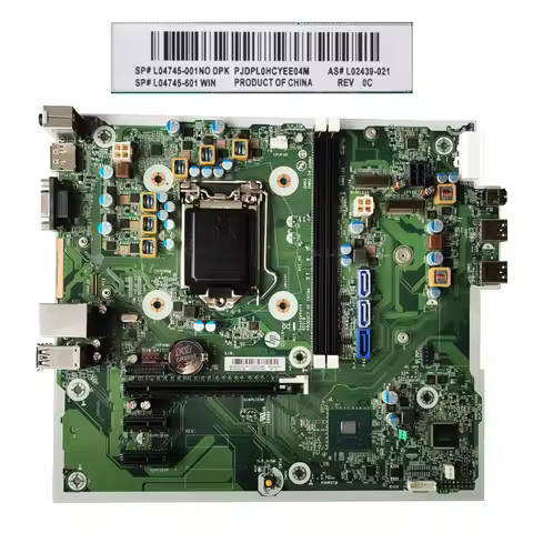 NWE L04745-601 L02439-021 Used For HP ProDesk 400 G5 MT Motherboard L04745-001 Q370 8th DDR4 100% Te