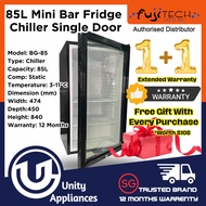 85L Mini Bar Fridge Single Door With Lock FujiTECH