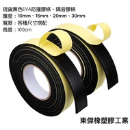 Dongjie Like Plastic Industry-Thickened SGS Certification Black EVA Foam Rubber Strip (Single-Sided 