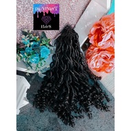 Embroidered Hair, Box braids/12 Strands