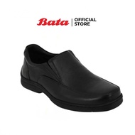 Bata MENS DRESS รองเท้าลำลองชาย หนังแท้ LEATHER แบบสวม สีดำ รหัส 8546413 Menformal