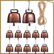 12Pcs Mini Cowbells for Farm Animal Loud Bronze Bell Assorted Color  shaoyiping