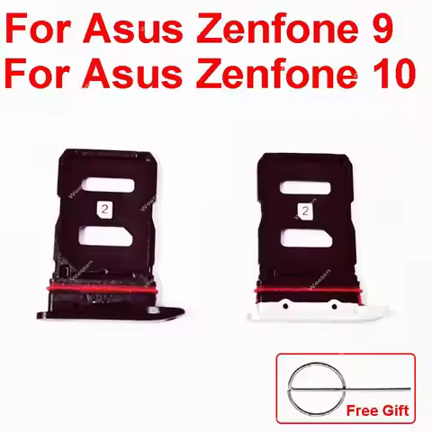 SIM Card Tray For Asus Zenfone 9 AI2202 Zenfone 10 AI2302 Card Tray Reader Adapter Sim Card Slot Hol