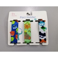 Pacifier Clip Holder Set of 3 - Monsters/Squirrels & monkeys/Cars