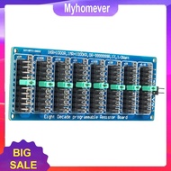 8 Decade Resistor Board 1R-9999999R Step 0.1R SMD Programmable Resistance Module