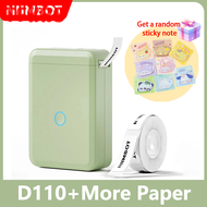 Nimbot เครื่องพิมพ์ D110 2ม้วนแบบพกพา,เครื่องพิมพ์ฉลากแบบใช้ความร้อนขนาดเล็กเครื่องพิมพ์สติกเกอร์สีข