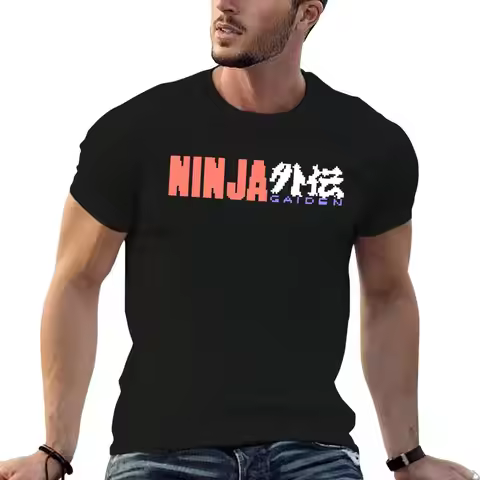 Ninja Gaiden Logo T-Shirt t shirts for man pack white man t shirt heavy cotton T-Shirt