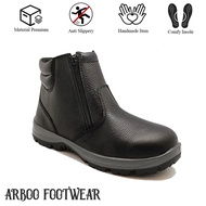 Sepatu Boots Safety Original Pria Kulit Sapi ASLI Arboo Kings Cheetah