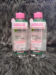 [chính hãng] Nước tẩy trang Garnier 400ml cho da nhạy cảm chai hồng