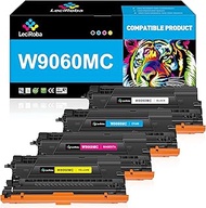 LeciRoba W9060MC Toner Cartridge 4 Pack Compatible for HP W9060MC W9060 Toner for HP Color Managed E