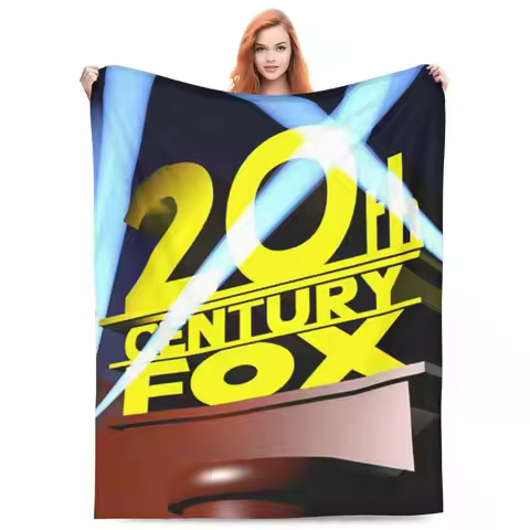 20th Century Fox Classic Blankets Flannel Sofa Throw Blanket Soft Throw Blankets for Couch Bedding T