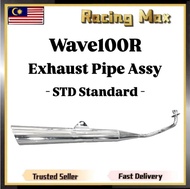 ( STD Standard ) Muffler Exhaust Pipe Assy Wave100R Wave 100R Wave100 R Wave100-R Wave-100R Ekzos Ex