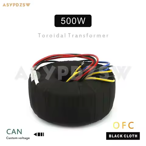 115V/230V 500VA IN Black cloth OFC Toroidal transformer 500W 16V-0-16VX2+12VX2 19VX2+12VX2 Output / 