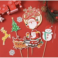 Set of GS sticks for Santa Claus sitting on a cart with 2 reindeer
