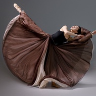 Váy Dân Tộc Cổ Điển 720 Độ Hai Lớp Quần Áo Biểu Diễn Khiêu Vũ Quần Dài Nửa Thân Váy Khiêu Vũ Luyện T