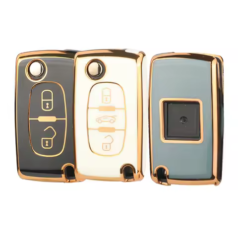 jingyuqin Remote Car Key Tpu Case For Peugeot 307 407 308 607 For Citroen C2 C3 C4 C5 C6 C8 XSARA PI