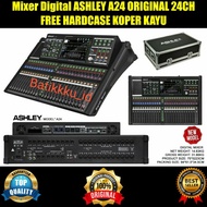 Mixer Digital ASHLEY A24 A 24 ORIGINAL 24 CH FREE KOPER KAYU HARDCASE