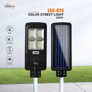 Lumira โคมถนนโซล่าเซลล์ LED รุ่น LSC-024 Solar Street Light ไฟโซล่าเซลล์ เสาไฟ สว่าง ประหยัดไฟ  200W 300W 400W