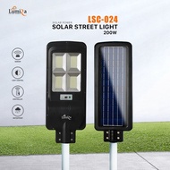 Lumira โคมถนนโซล่าเซลล์ LED รุ่น LSC-024 Solar Street Light ไฟโซล่าเซลล์ เสาไฟ สว่าง ประหยัดไฟ  200W