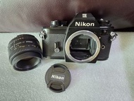 Nikon EM ( little nikon )菲林相機連 af 50mm f1.8 鏡頭