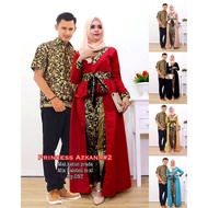 KATUN Batik Couple Muslim Cotton Stelan Princess Azkana 2
