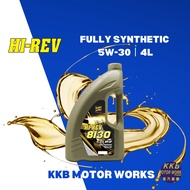 Hi-Rev 8130 Engine Oil Fully Synthetic 5W30 API SP (4L) Minyak Hitam Kereta Fully Synthetic Engine O
