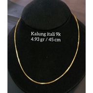 Plain Gold Necklace For Adult Women Length 420/9 Carat - 4gram And Above