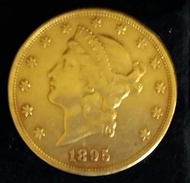 Koin Emas Asli LIBERTY HEAD $20 1895 Collector Item