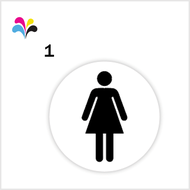 Gender sticker toilet label stickers female male symbol ladies men simbol jantina tandas perempuan l