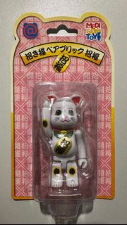 Bearbrick 100% 招福 白 色招財貓 Be@rbrick