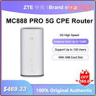 QWEER Unlocked ZTE MC888 PRO 5G CPE Router 5400Mbps Wi-Fi 6 Indoor Signal Repeater With SIM Card Slot Gigabit Network Ports Mesh WiFi POIUY