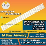 TH-43C410K / TH-43D410K / TH-43E410K PANASONIC 43" LED TV BACKLIGHT (LAMPU TV) PANASONIC 43 INCH LED