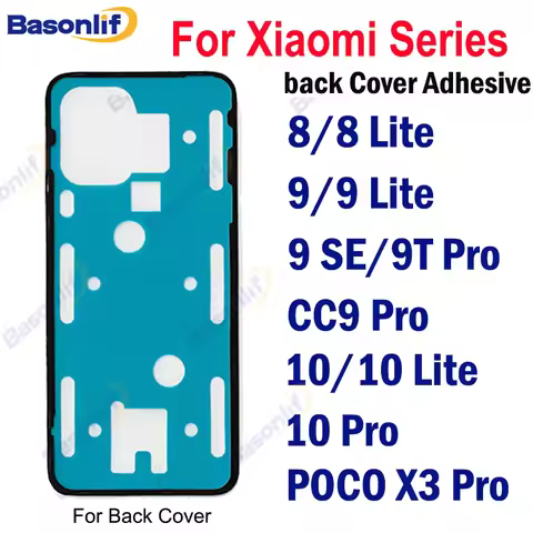Back Cover Waterproof Adhesive For XiaoMi Mi 10 CC9 Pro 9 8 Lite SE 9T Pro POCO X3 Pro Series Rear S