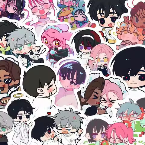 80PCS Cartoonish, Chibi & Simple-Style Stickers - Alien Stage Cute Merch Decals, Ideal for Phones &