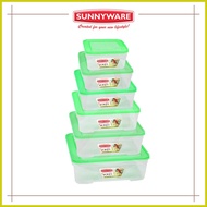 ♕ ♈ ∱ Sunnyware Food Keeper Set - 6 pc set  EZI Food Saver 720 to 725  Storage Container | Plastic
