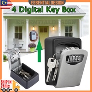 Wall Mount Key Safety Box Numbering Lock Key Security Locker Storage Organizer 4 Digits Password Air