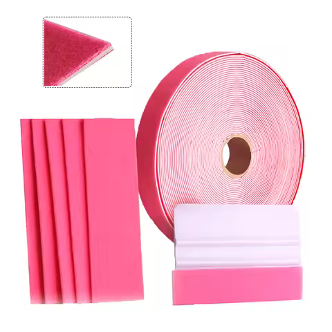 15M 3 Layers Fabric Felt Edge for Vinyl Car Wrap Squeegee Protective Buffer Cloth Tape Window Tint T