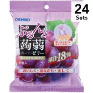 【24入組】ORIHIRO 擠壓式低卡蒟蒻果凍 葡萄口味 20g×6个