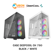 CASE เคส DEEPCOOL CH780 BLACK / WHITE (Mini-ITX / M-ATX / ATX / E-ATX) ประกันศูนย์ 1 ปี