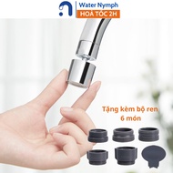 Đầu vòi nước tăng áp xoay 360 độ Waternymph N23 tạo bọt chống bắn hai chế độ phun tiện ích (tặng bộ