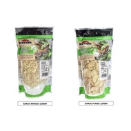 MERIAH HERBS & SPICES Garlic Minced & Garlic Flakes / Bawang Putih Cincang & Kepingan Bawang Putih 1