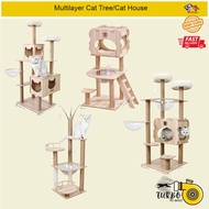 Cat Climbing Tree/Multi-Layer Wooden Cat Tree/Cat House